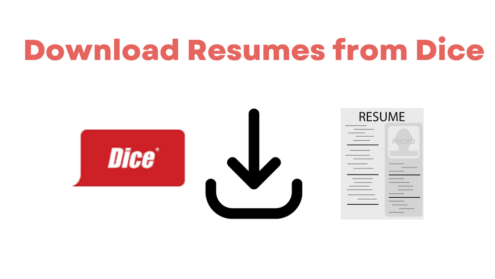 How do I download resumes from Dice?