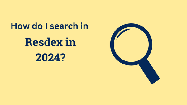 How to Search in Resdex in 2024
