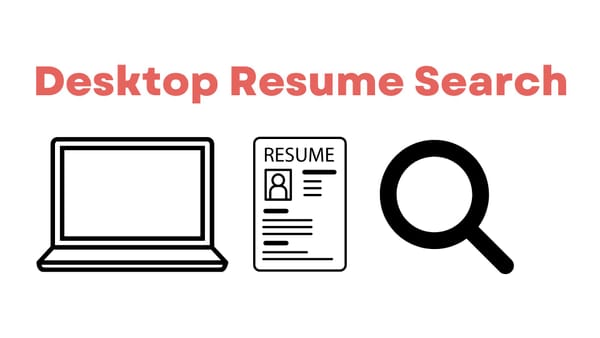 Desktop Resume Search
