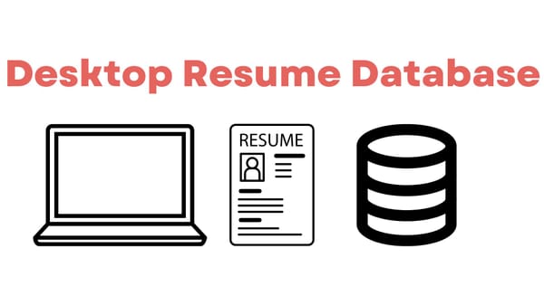 Desktop Resume Database