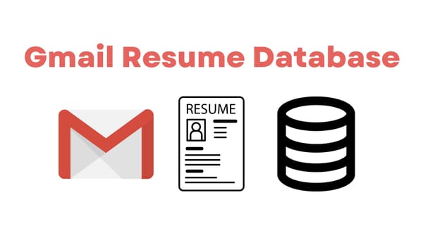 Gmail Resume Database