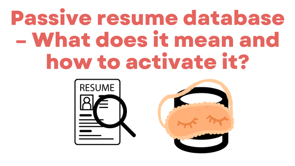 Passive Resume Database