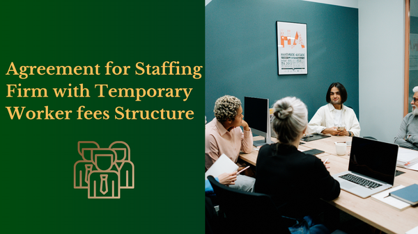 Sample Agreement for Staffing Firm with Temporary worker fees Structure