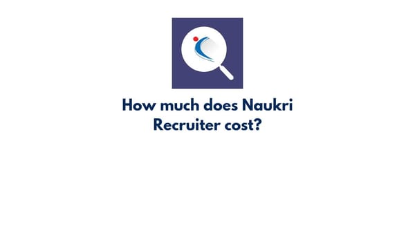How much does Naukri recruiter cost?